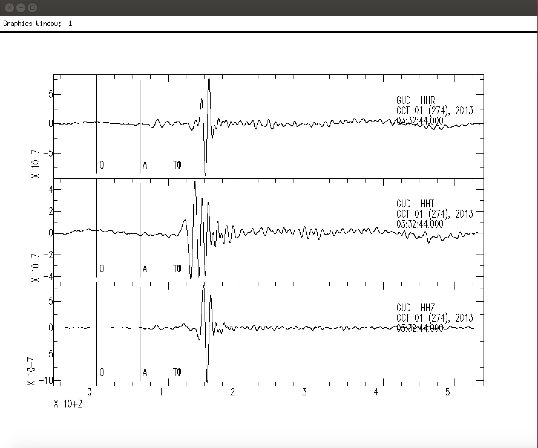 seismogram_lowpass